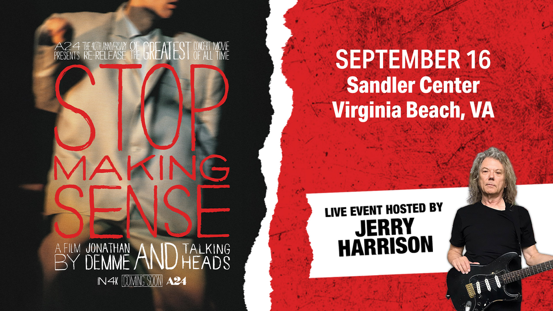 Stop Making Sense: A Film by Jonathan Demme & Talking Heads