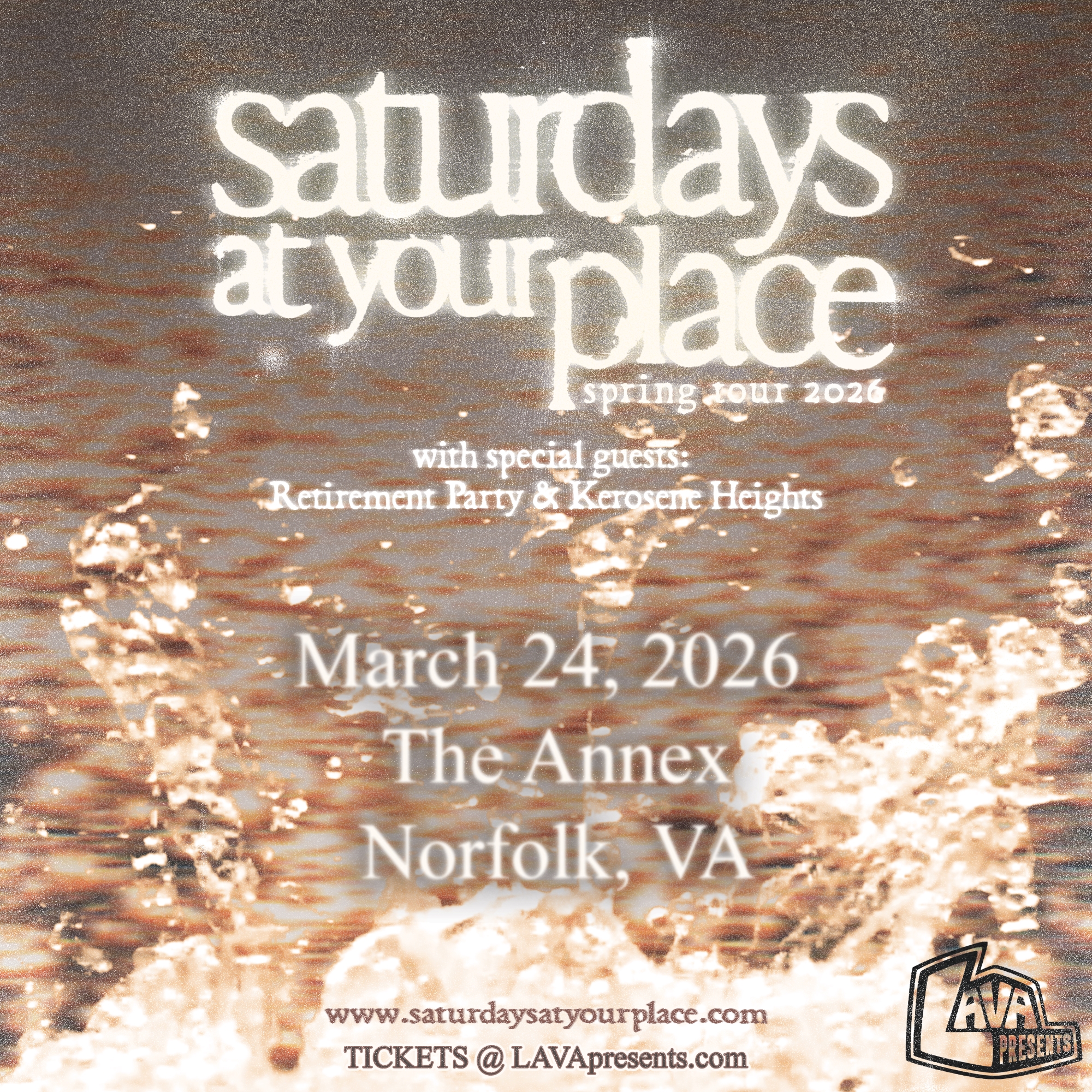 saturdays at your place w/ Retirement Party and Kerosene Heights