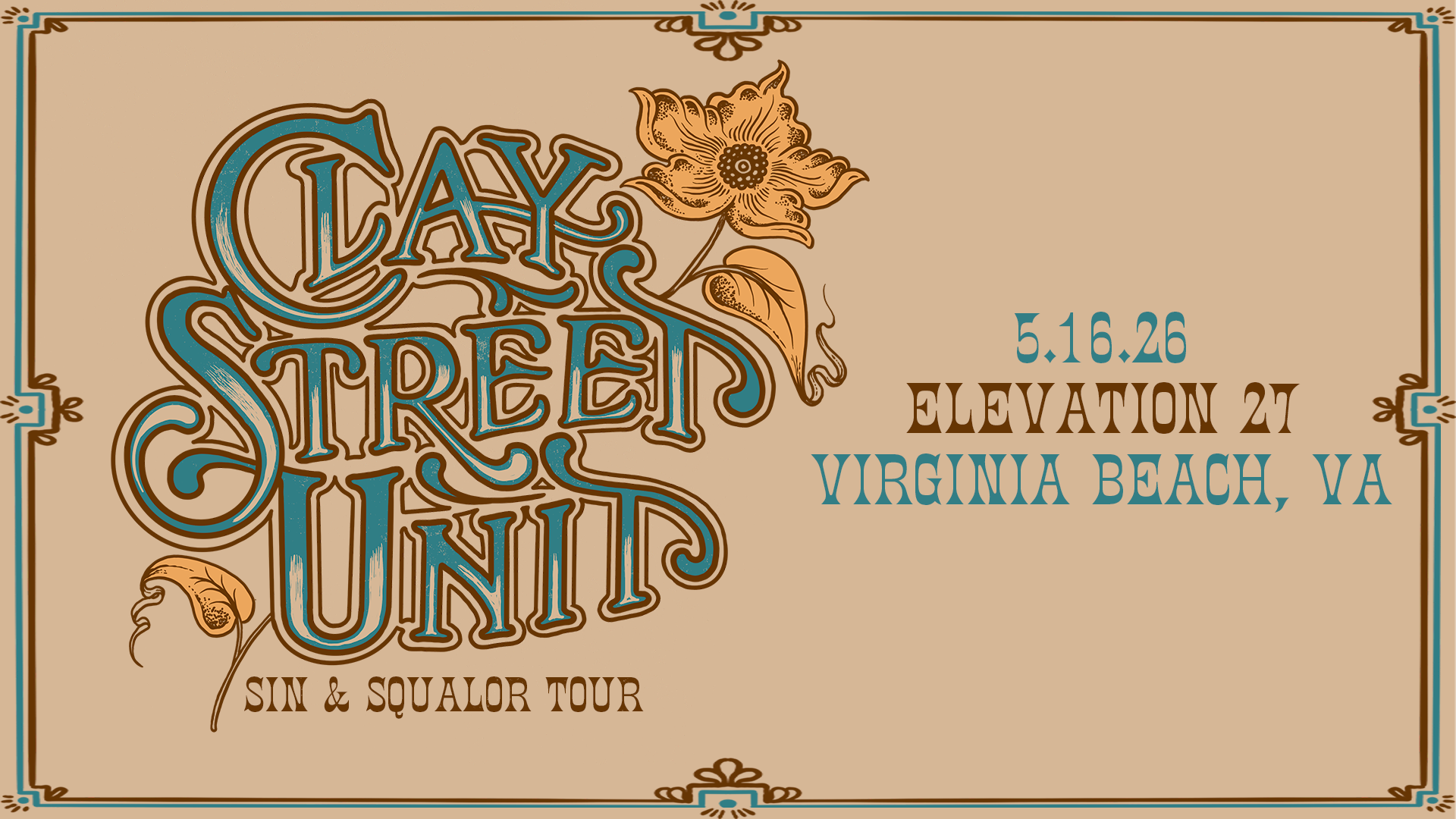 Clay Street Unit: Sin & Squalor Tour