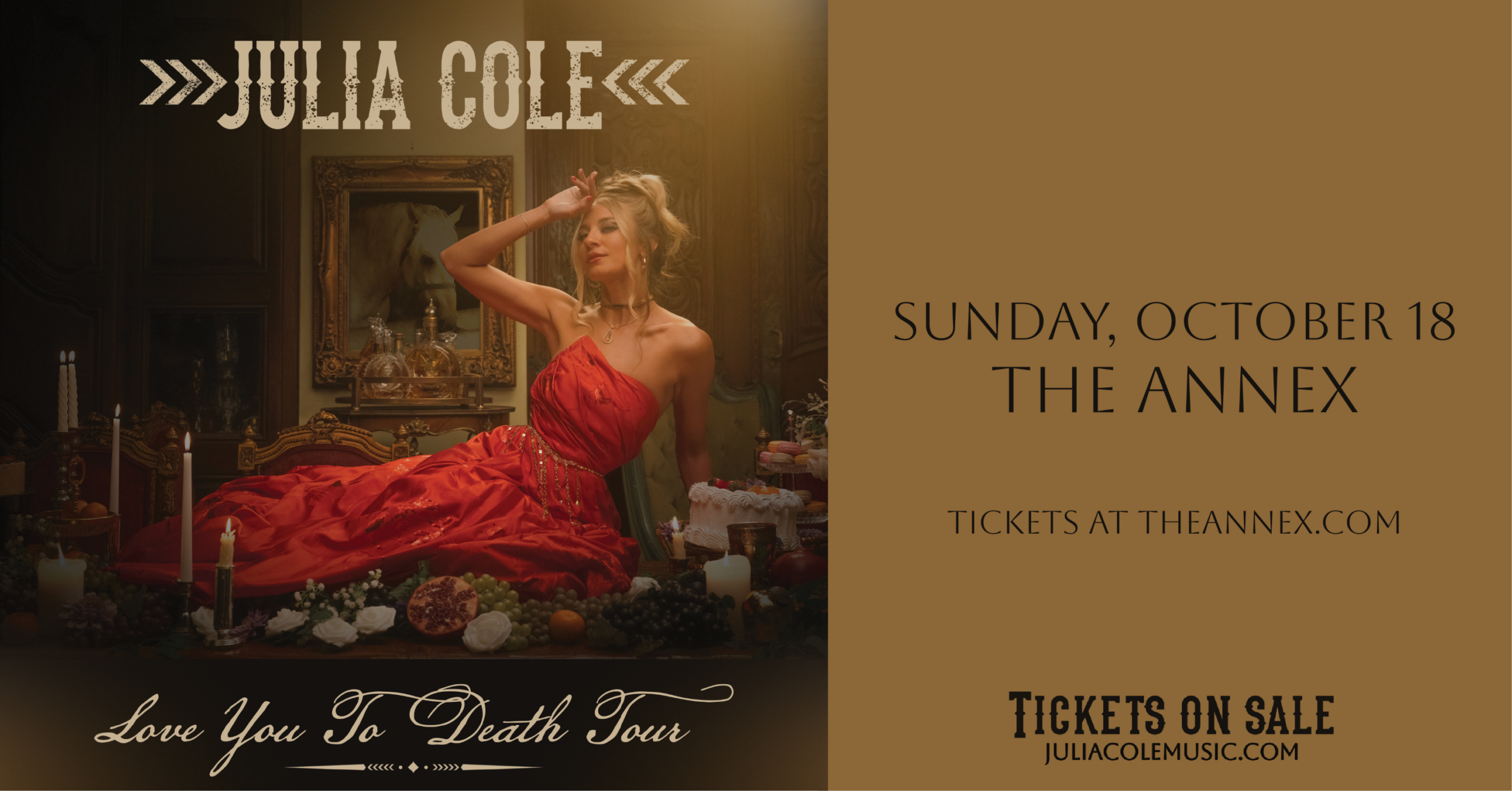 Julia Cole: Love You to Death Tour