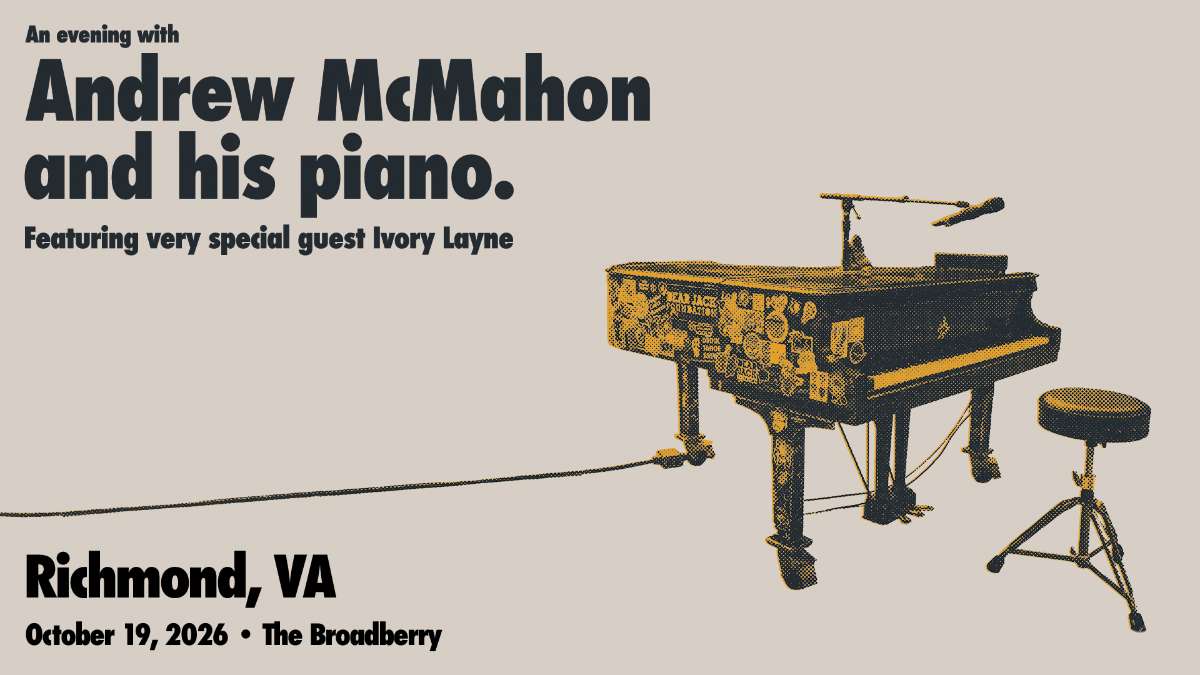 An evening with Andrew McMahon and his piano w/ special guest Ivory Layne