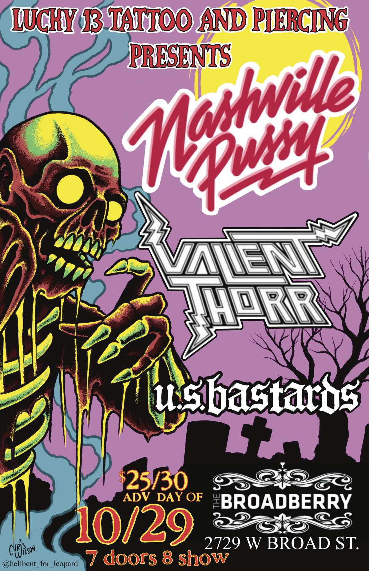 Nashville Pussy, Valient Thorr, and U.S. Bastards